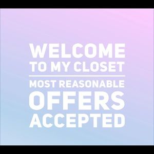 Welcome to my closet